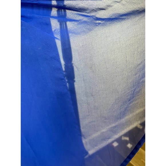 Ya Los Angeles Women's Midi Sleeveless Scoop Neck Truly Cobalt Blue Dress Size S - Picture 9 of 11